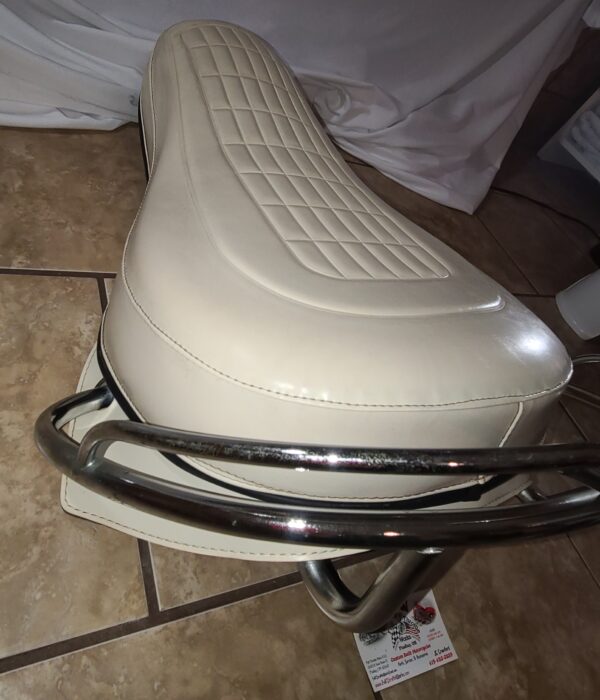 HARLEY DAVIDSON BUDDY SOLO SEAT PANHEAD KNUCKLEHEAD FLATHEAD WITH GRAB RAIL & SPRINGS - Image 10
