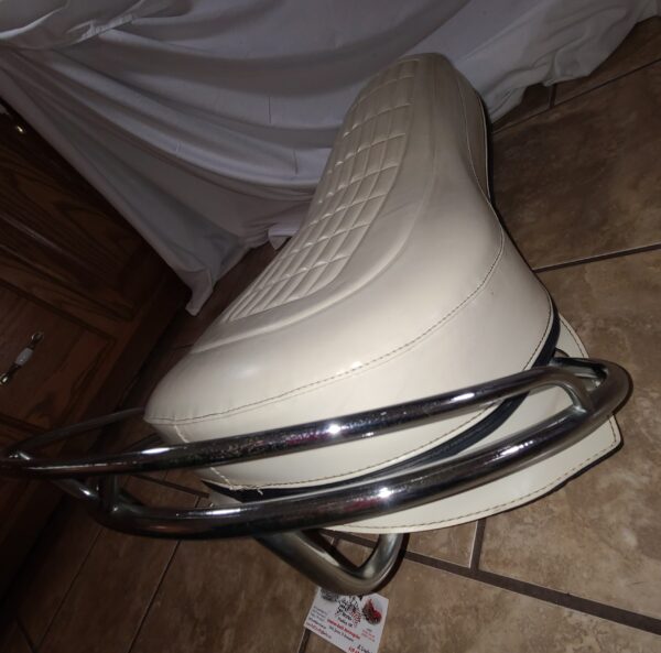 HARLEY DAVIDSON BUDDY SOLO SEAT PANHEAD KNUCKLEHEAD FLATHEAD WITH GRAB RAIL & SPRINGS - Image 9