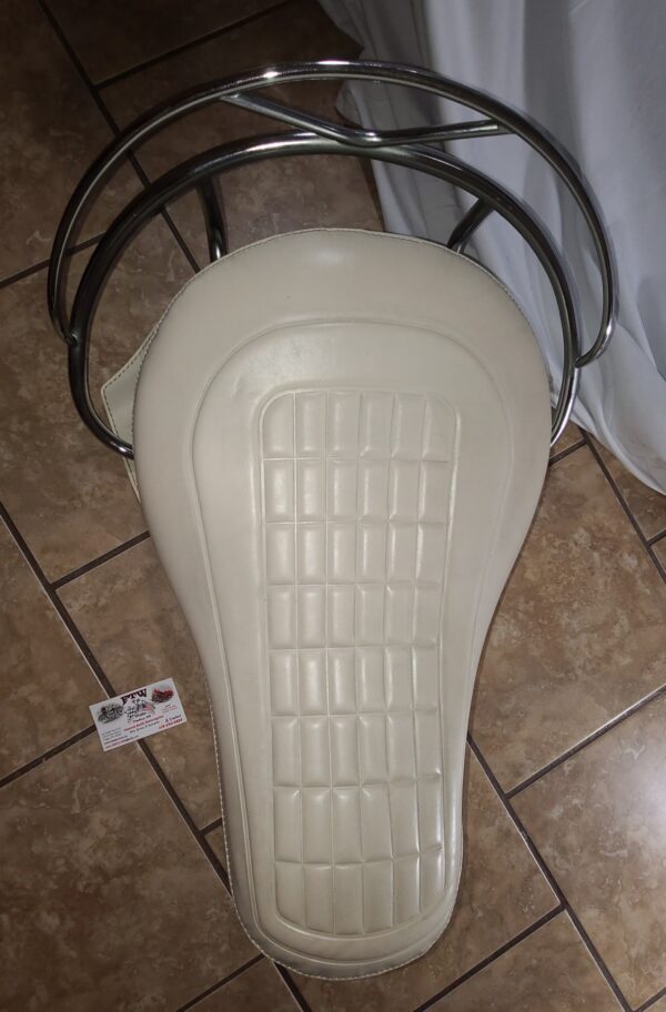HARLEY DAVIDSON BUDDY SOLO SEAT PANHEAD KNUCKLEHEAD FLATHEAD WITH GRAB RAIL & SPRINGS - Image 18