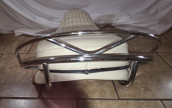 HARLEY DAVIDSON BUDDY SOLO SEAT PANHEAD KNUCKLEHEAD FLATHEAD WITH GRAB RAIL & SPRINGS - Image 13